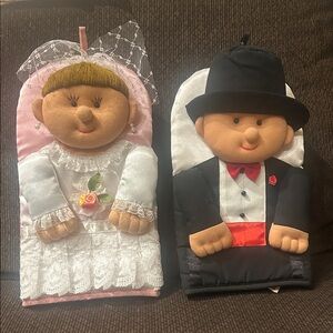 Brand New Bride and Groom Potholders